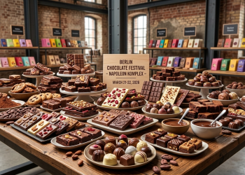 Schokoladen-Träume werden wahr: Das Berlin Chocolate Festival 2026 im Napoleon Komplex (C)BerlinMagazine.de AI