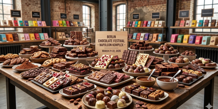 Schokoladen-Träume werden wahr: Das Berlin Chocolate Festival 2026 im Napoleon Komplex (C)BerlinMagazine.de AI