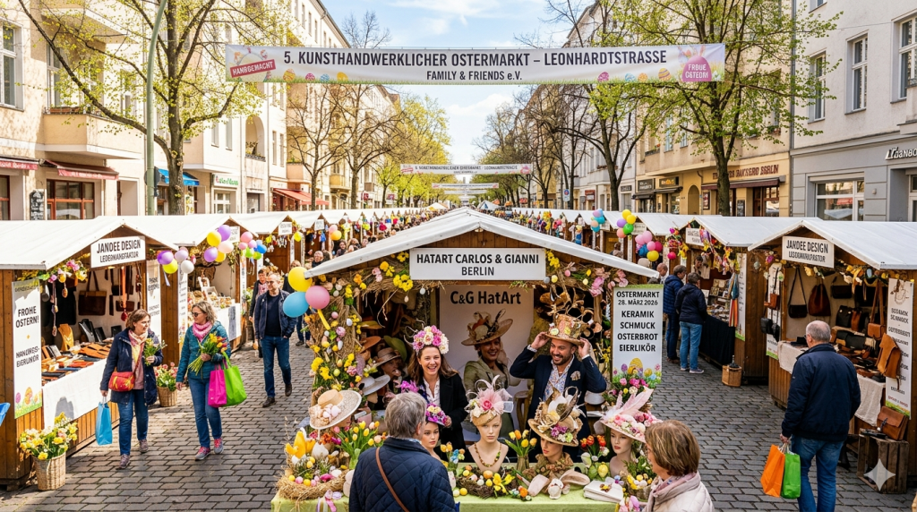 Frühlingserwachen in Charlottenburg: Kunsthandwerklicher Ostermarkt in der Leonhardtstraße – Events, Kultur & Erlebnisse in Berlin