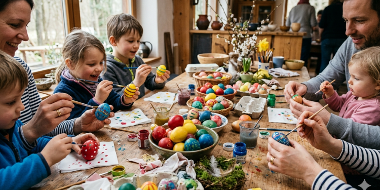 Ostereier bemalen Ökowerk Berlin 2026 Credit BerlinMagzine.de AI