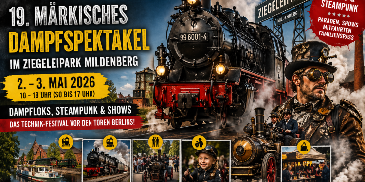Märkisches Dampfspektakel 2026 Credit BerlinMagazine.de AI
