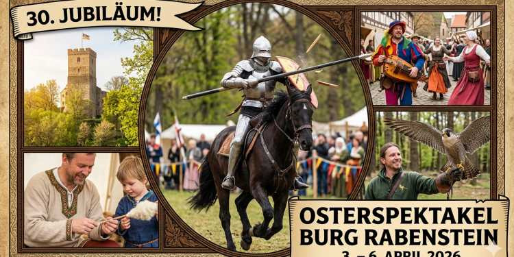 30 Jahre Jubiläum: Das legendäre Osterspektakel auf Burg Rabenstein 2026 (C)BerlinMagzine.de AI