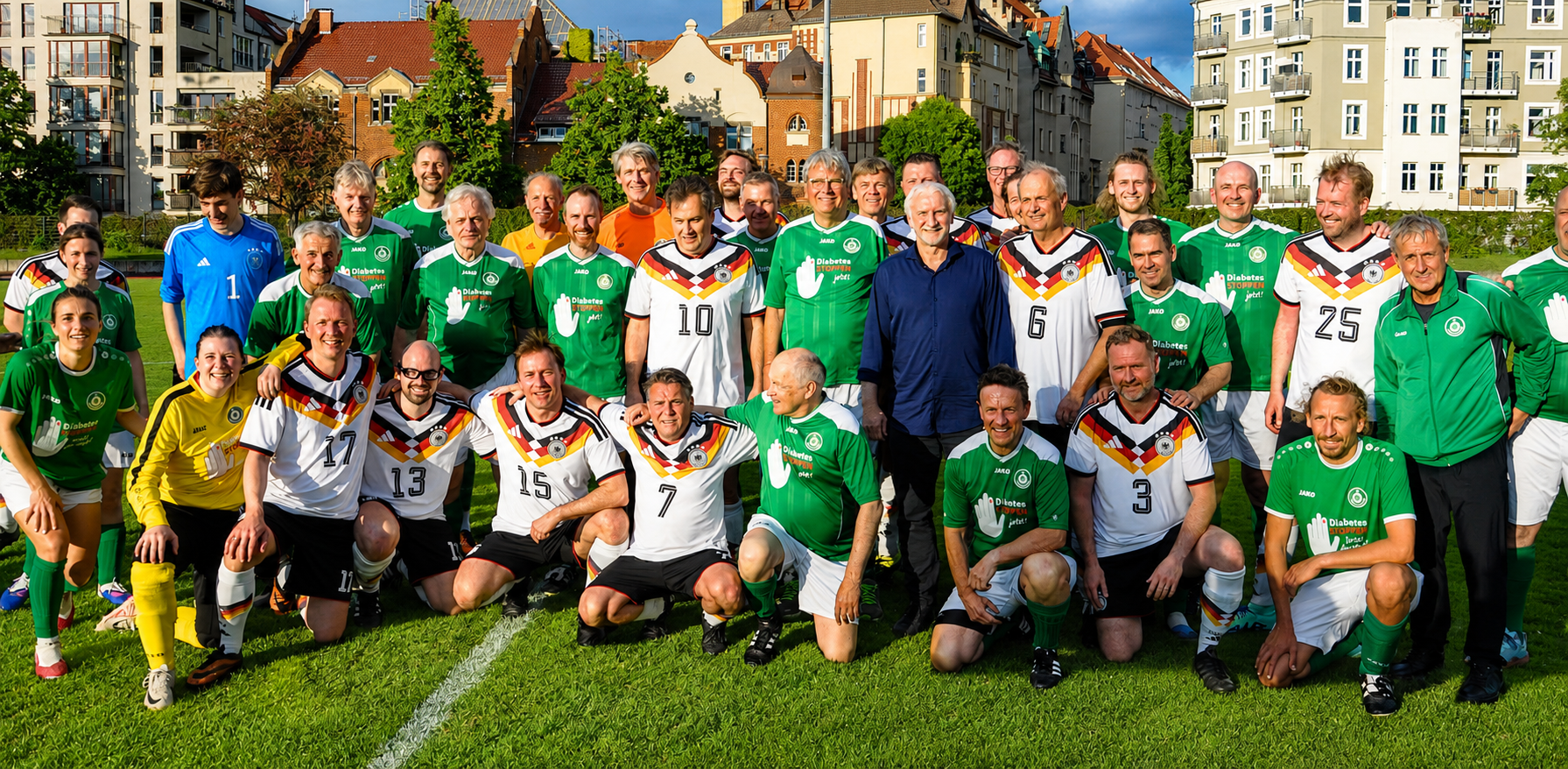 Benefizspiel FC Bundestag gegen FC Diabetologie in Berlin für mehr Diabetes-Aufklärung