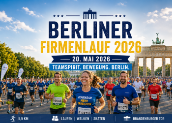 Berliner Firmenlauf 2026 am Brandenburger Tor mit Teams Läufern und Walkern