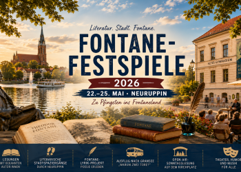 Fontane-Festspiele 2026 in Neuruppin mit Lesungen Stadtspaziergängen und Pfingstprogramm