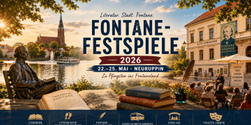 Fontane-Festspiele 2026 in Neuruppin mit Lesungen Stadtspaziergängen und Pfingstprogramm