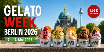 Gelato Week Berlin 2026 mit handgemachtem Eis und kreativen Sorten in über 45 Eisdielen der Hauptstadt