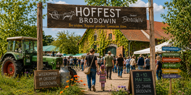 Hoffest Brodowin 2026 im Ökodorf Brodowin mit Bio-Küche, Marktständen, Treckerfahrten und Familienprogramm
