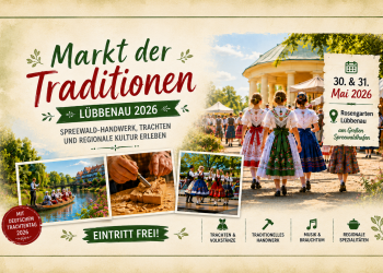 Markt der Traditionen Lübbenau 2026 im Spreewald mit Trachten, Handwerk und regionaler Kultur