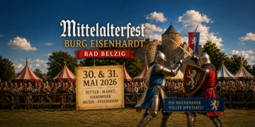 Mittelalterfest Burg Eisenhardt 2026 in Bad Belzig mit Rittern und Burg