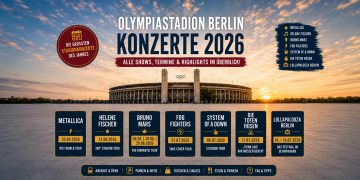 Olympiastadion Berlin Konzerte 2026 mit Metallica Helene Fischer Bruno Mars Foo Fighters und weiteren Highlights