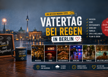 Vatertag bei Regen in Berlin mit Indoor Tipps für Museum Kino Restaurant Bowling Familie und Schlechtwetter Programm