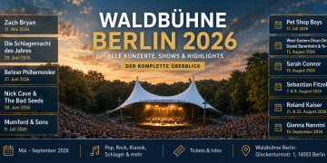 Waldbühne Berlin 2026 mit Konzerten Shows und Open Air Highlights im Überblick