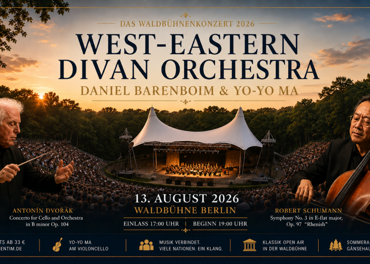 Daniel Barenboim Yo-Yo Ma und West-Eastern Divan Orchestra 2026 in der Waldbühne Berlin