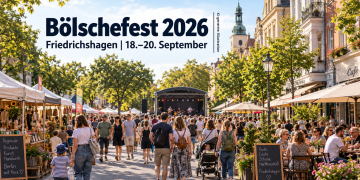 Bölschefest 2026 in Friedrichshagen mit Straßenfest, Marktständen und Besuchern