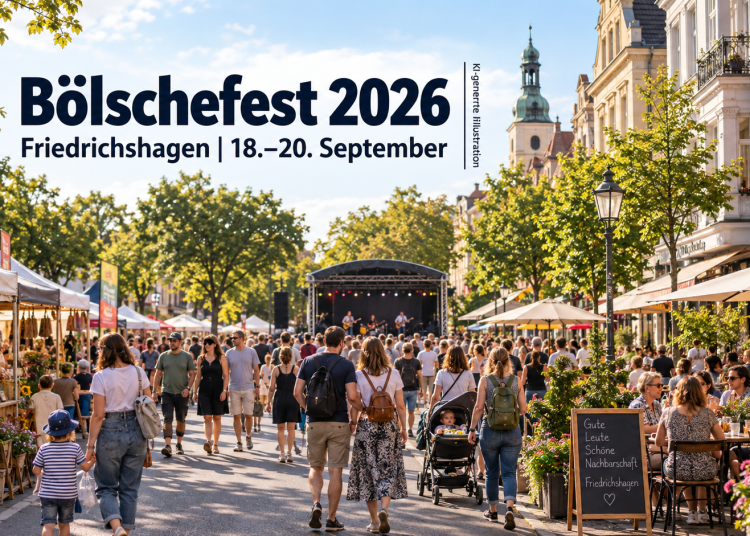 Bölschefest 2026 in Friedrichshagen mit Straßenfest, Marktständen und Besuchern