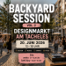 Open-Air-Designmarkt mit DJ, Marktständen und Besuchern auf dem Platz Am Tacheles in Berlin-Mitte