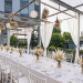 Weiße Dinner-Tafel auf der Terrasse des NYX Hotel Berlin Köpenick