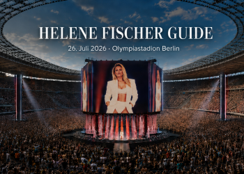 Helene Fischer Guide 2026 für das Konzert im Olympiastadion Berlin mit Stadionbühne, großem Publikum und KI-erstellter Konzertvisualisierung