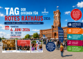 Tag der offenen Tür im Roten Rathaus Berlin 2026 mit Besuchern, offenen Sälen, Talks und Demokratieprogramm