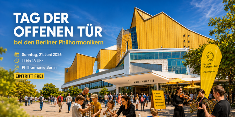 Tag der offenen Tür der Berliner Philharmoniker 2026 vor der Philharmonie Berlin