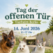 Tag der offenen Tür im Tierheim Berlin 2026 mit Führungen, Familienprogramm, Tierschutz und Tierheim-Adoption