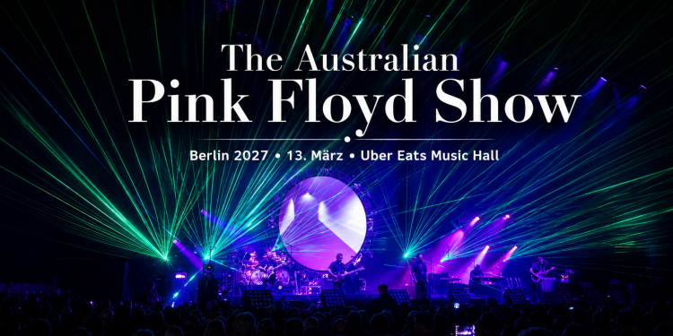 The Australian Pink Floyd Show Berlin 2027 mit Laserlicht, Bühne, Publikum und Konzertatmosphäre in der Uber Eats Music Hall