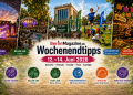 BerlinMagazine.de Wochenendtipps vom 12. bis 14. Juni 2026 mit Helene Fischer, Mellow Jam, Mary Jane, Familiensportfest, ANTOJITOS und Kunstfest Pankow