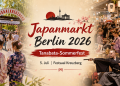 Japanmarkt Berlin im Juli 2026 mit Tanabata-Sommerfest, Yukata, Samurai, Marktständen und japanischer Kultur im Festsaal Kreuzberg