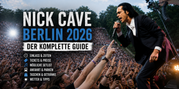Nick Cave beim Konzert in der Waldbühne Berlin mit Publikum und Hinweisen zu Einlass, Zeiten, Setlist, Anfahrt und Wetter