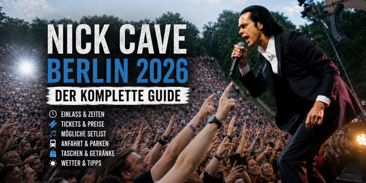 Nick Cave beim Konzert in der Waldbühne Berlin mit Publikum und Hinweisen zu Einlass, Zeiten, Setlist, Anfahrt und Wetter