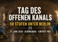 Historischer Backsteinkanal in Berlin-Schöneberg mit Besuchern beim Tag des offenen Kanals 2026