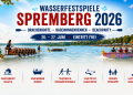 Drachenboote und ein Badewannenrennboot bei den Wasserfestspielen Spremberg 2026 an der Talsperre
