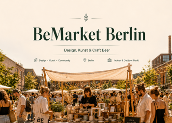 BeMarket Berlin mit Designständen, Kunst, Keramik, Mode und Craft Beer auf einem sommerlichen Kreativmarkt