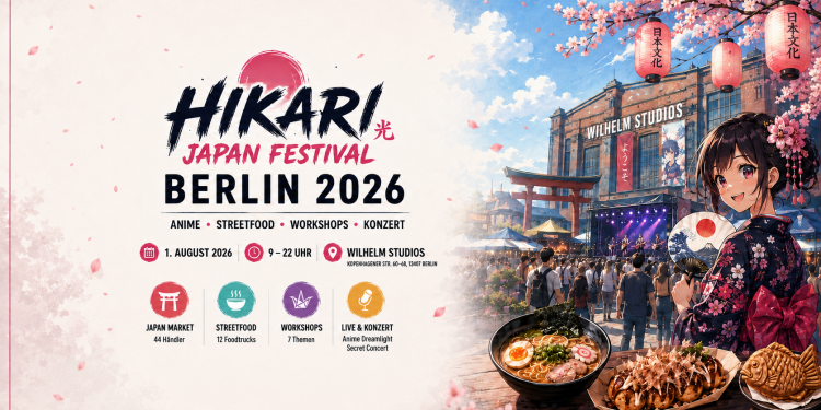 HIKARI Japan Festival Berlin 2026 mit Anime, japanischer Kultur und Streetfood