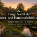 Lange Nacht der Kunst- und Handwerkshöfe 2026 in Burg im Spreewald mit beleuchteten Höfen, Kunsthandwerk und Fließ