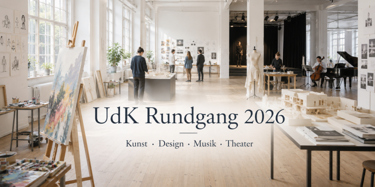 UdK Rundgang 2026 in Berlin mit Kunst, Design, Musik und Theater