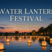 Leuchtende Wasserlaternen beim Water Lantern Festival Berlin 2026 im Britzer Garten bei Abendstimmung