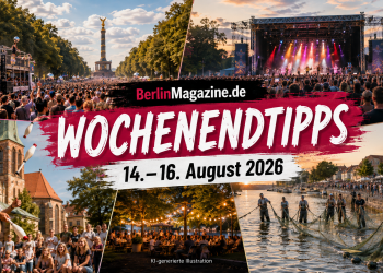 BerlinMagazine.de Wochenendtipps 14.–16. August 2026 mit Rave The Planet, Konzert, NikolaiZauber und Fischerfest Ketzin