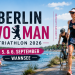BerlinWoMan Triathlon 2026 am Wannsee mit Schwimmern, Radfahrer und Läuferin