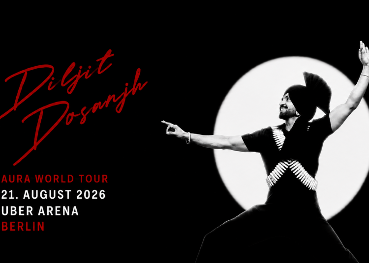 Diljit Dosanjh kommt am 21. August 2026 mit der Aura World Tour in die Uber Arena Berlin