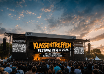 Klassentreffen Festival Berlin 2026 mit großer Hip-Hop-Bühne und Publikum auf dem Zentralen Festplatz