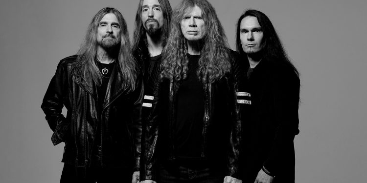 Megadeth in aktueller Besetzung vor dem Abschiedskonzert 2027 im UFO im Velodrom Berlin