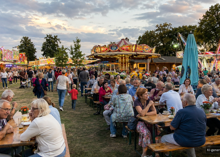 Siedlerfest Marienfelde 2026 mit Rummel, Fahrgeschäften, Bierbänken und zahlreichen Besuchern