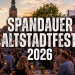 Spandauer Altstadtfest 2026 mit Weinbereich, Bühne und Besuchern in der Altstadt Spandau