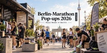 Berlin-Marathon Pop-ups 2026 mit Running-Hubs, Laufschuhen und Race-Week-Aktionen in Berlin