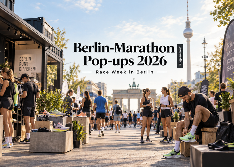 Berlin-Marathon Pop-ups 2026 mit Running-Hubs, Laufschuhen und Race-Week-Aktionen in Berlin