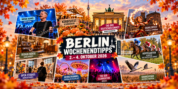 Berlin Wochenendtipps 2. bis 4. Oktober 2026 mit Konzerten, Herbstfesten, Kürbissen, Pferderennen und Brandenburg-Ausflügen