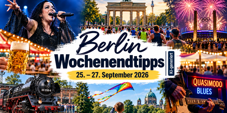 Berlin Wochenendtipps 25. bis 27. September 2026 mit Marathon, Pyronale, Konzert, Eisenbahnfest und Ausflugstipps