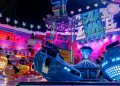 Break Dance auf dem Berliner Herbstrummel 2026 am Zentralen Festplatz bei Nacht